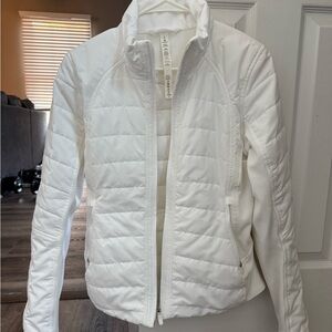 Lululemon white another mile jacket size 8